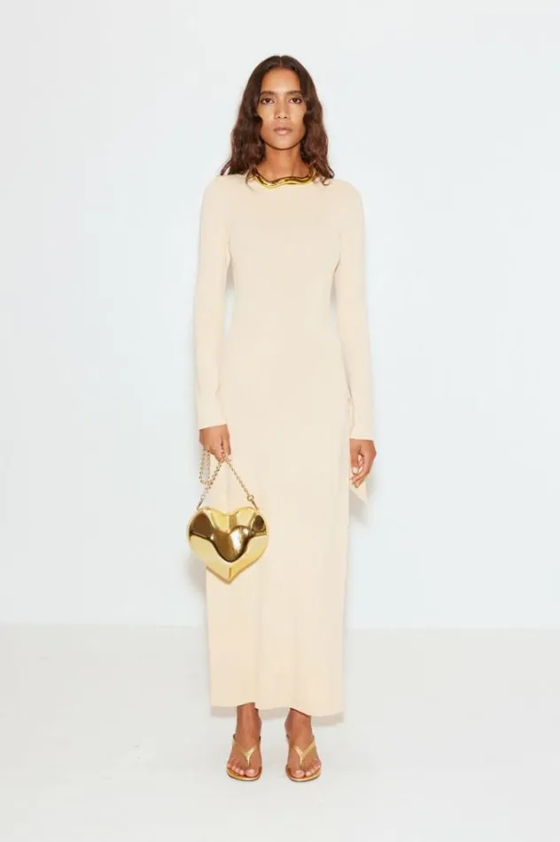 Simon Miller Knits By039 Essentials Knits By Long Sleeve Junjo Dress In Cream Cream 8211 Shop