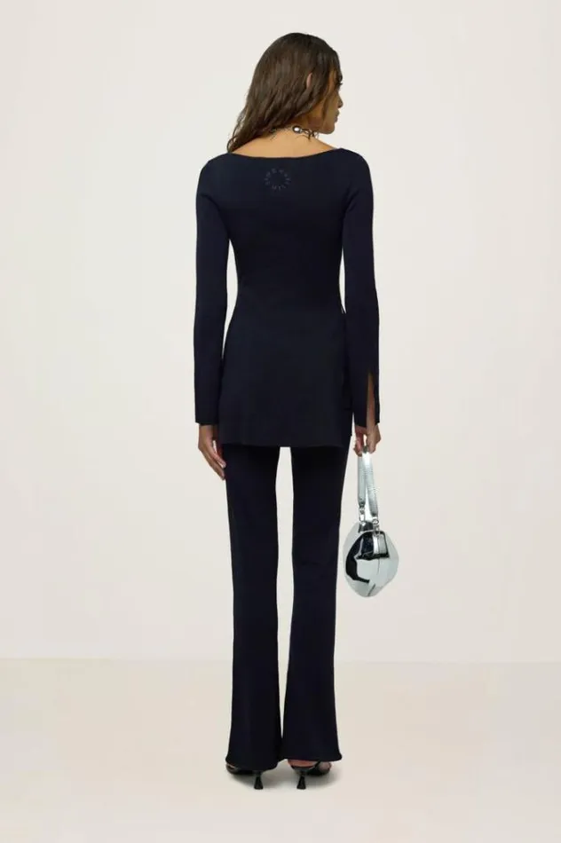 Simon Miller Knits By039 Essentials Knits By Long Sleeve Zo Zo Top In Black Black 8211 Shop