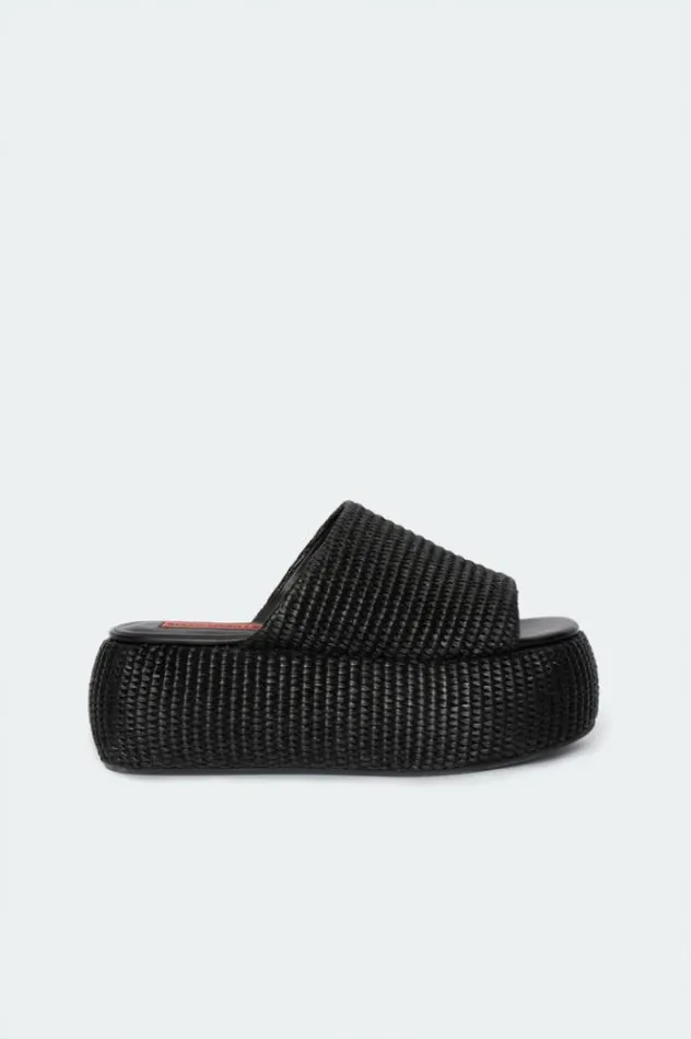 Simon Miller Platforms Raffia Cloudy Platform In Black Black 8211 Shop