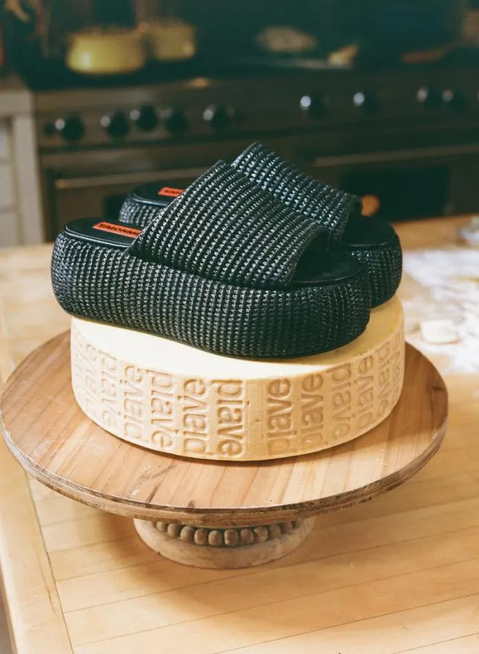 Simon Miller Platforms Raffia Cloudy Platform In Black Black 8211 Shop