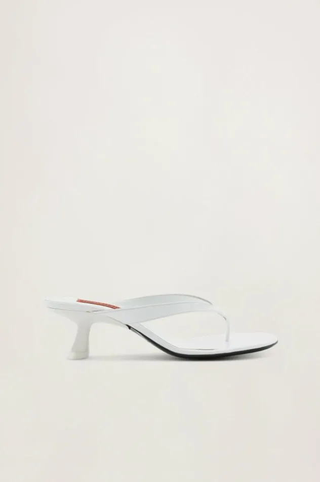 Simon Miller Sandals Beep Thong In White Patent White Patent 8211 Shop