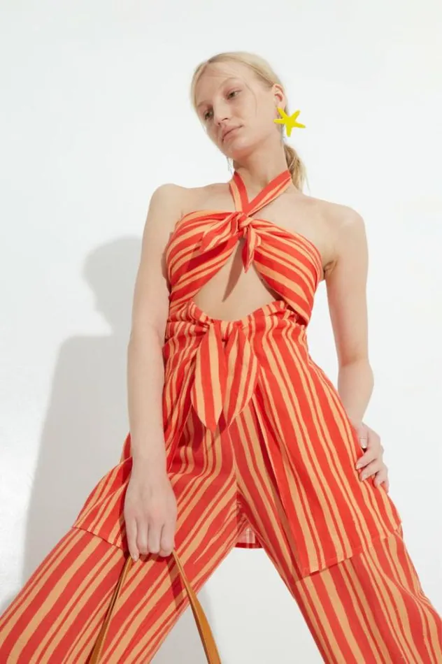 Simon Miller Tops Lure Linen Top In Retro Red Orange Stripe Retro Red Orange Stripe 8211 Shop Simon Miller Tops Lure Linen Top In Retro Red Orange Stripe Retro Red Orange Stripe 8211 Shop