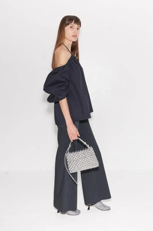 Simon Miller Tops Oleander Poplin Top In Black Black 8211 Shop