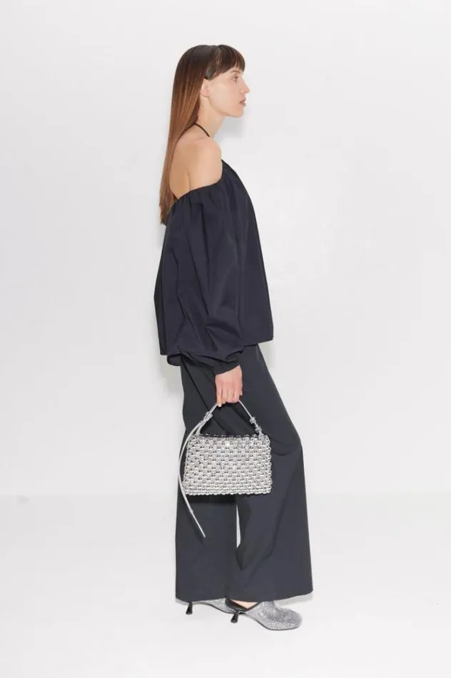 Simon Miller Tops Oleander Poplin Top In Black Black 8211 Shop