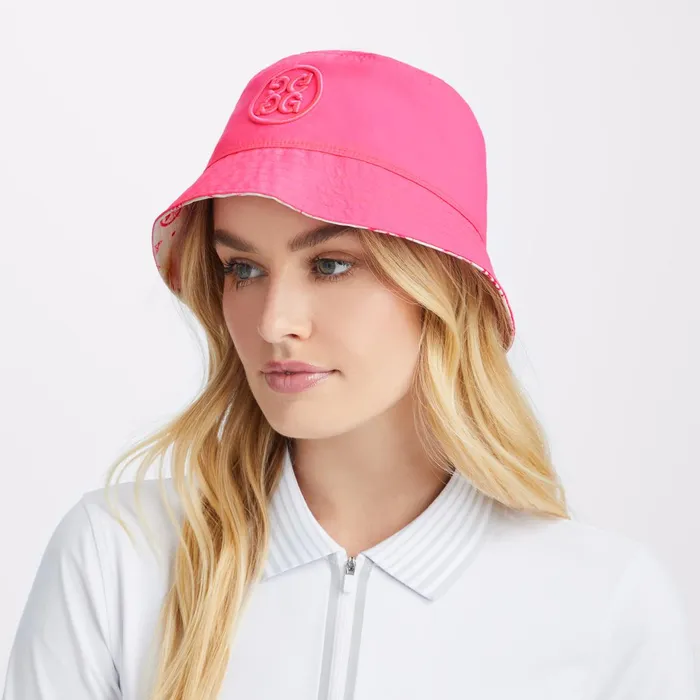 Sketch Nylon Taffeta Reversible Bucket Hat Stone Golf GFORE Hats