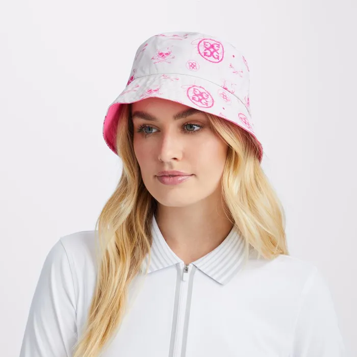 Sketch Nylon Taffeta Reversible Bucket Hat Stone Golf GFORE Hats