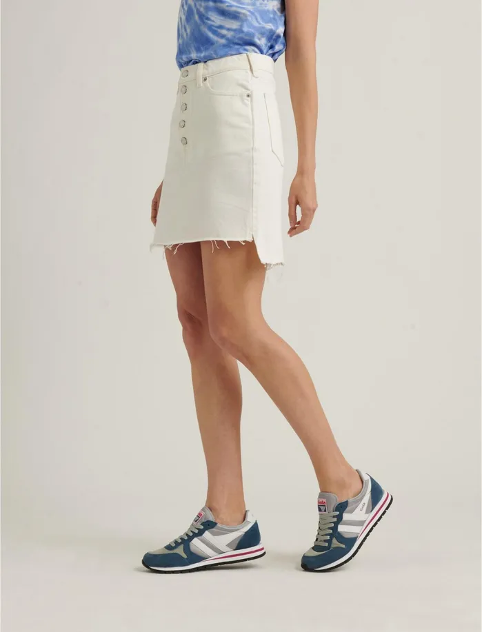 Skirts Women Lucky Brand Mid Rise Mini Skirt Clean Whitestep