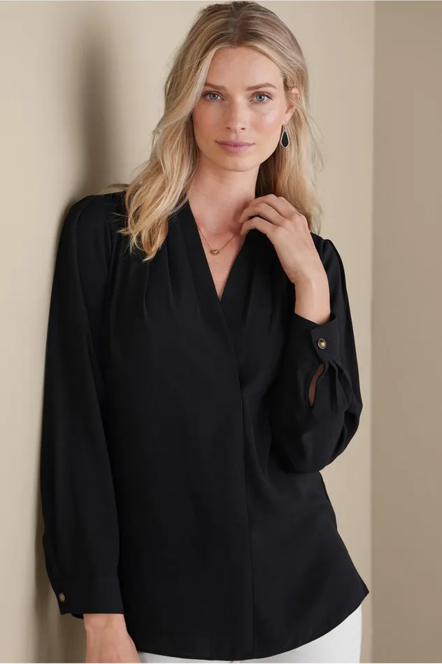 Soft Surroundings Akira Blouse Garnet Women Tops Soft Surroundings Akira Blouse Garnet Women Tops