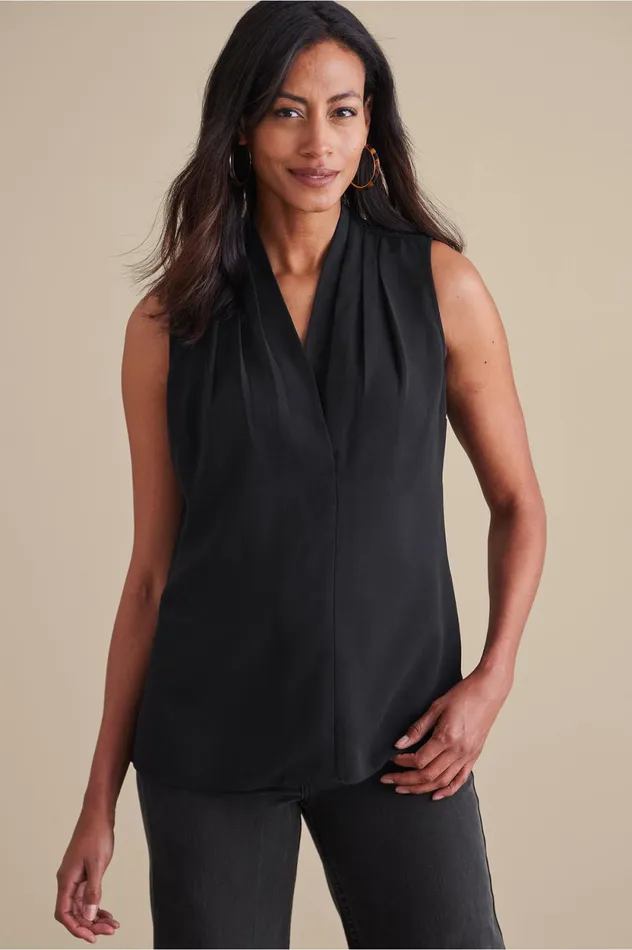 Soft Surroundings Akira Tank Black Women Tops