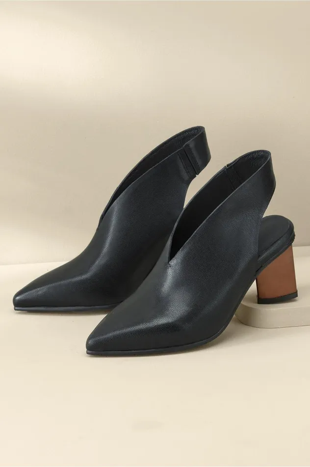Soft Surroundings Antelope Hedda Slingback Mule Black Women Shoes