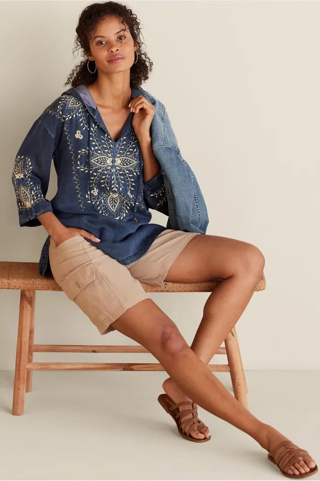 Soft Surroundings Bayside Shorts Taupe Women Pants Soft Surroundings Bayside Shorts Taupe Women Pants