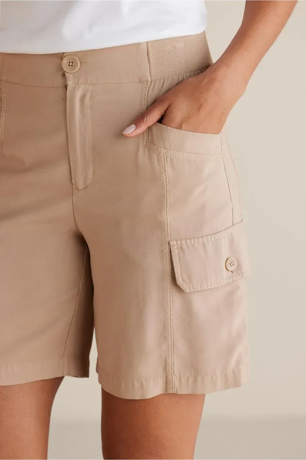 Soft Surroundings Bayside Shorts Taupe Women Pants Soft Surroundings Bayside Shorts Taupe Women Pants