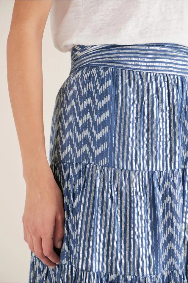 Soft Surroundings Brillar Skirt Twilight Blue Women Skirts Soft Surroundings Brillar Skirt Twilight Blue Women Skirts
