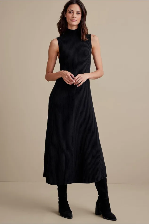Soft Surroundings Carolyn Dress Black Women Dresses