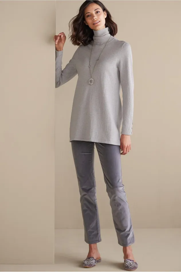Soft Surroundings Deidre Sweater Medium Grey Heather Women Sweaters and Cardigans Soft Surroundings Deidre Sweater Medium Grey Heather Women Sweaters and Cardigans