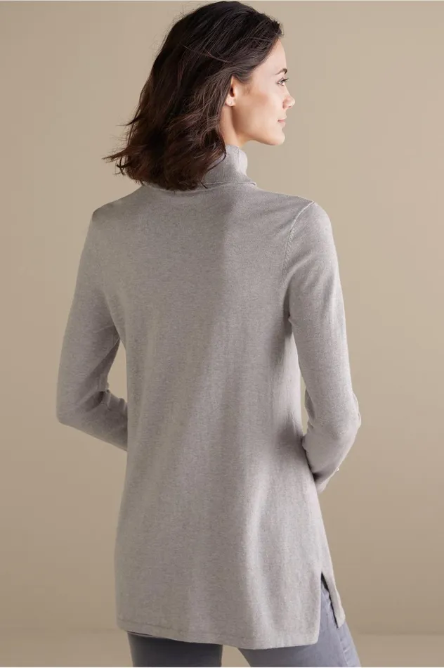 Soft Surroundings Deidre Sweater Medium Grey Heather Women Sweaters and Cardigans Soft Surroundings Deidre Sweater Medium Grey Heather Women Sweaters and Cardigans