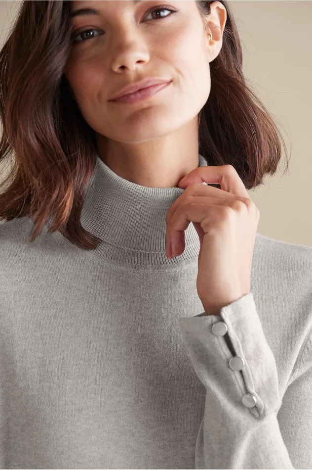Soft Surroundings Deidre Sweater Medium Grey Heather Women Sweaters and Cardigans Soft Surroundings Deidre Sweater Medium Grey Heather Women Sweaters and Cardigans