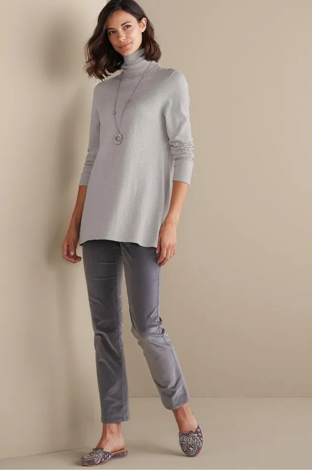 Soft Surroundings Deidre Sweater Medium Grey Heather Women Sweaters and Cardigans Soft Surroundings Deidre Sweater Medium Grey Heather Women Sweaters and Cardigans