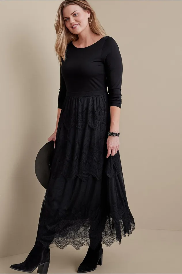 Soft Surroundings Frederica Dress Black Women Dresses