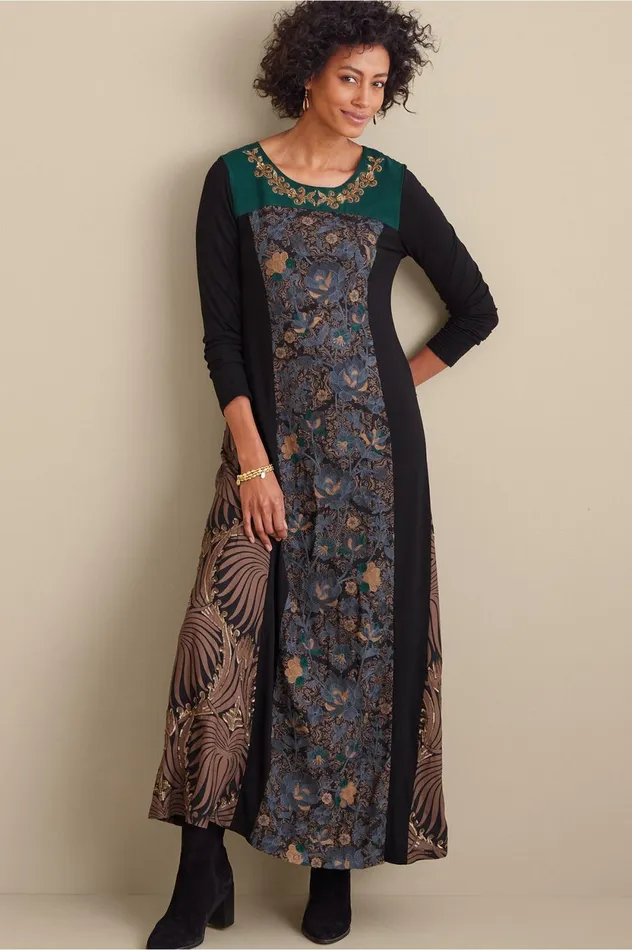 Soft Surroundings Icon Sultana Dress Tribalfloral Multi Women Dresses