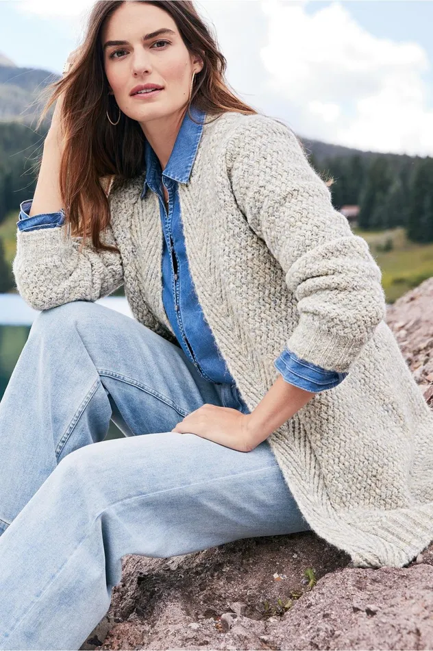 Soft Surroundings Kenley Cardigan Gray Women Sweaters and Cardigans Soft Surroundings Kenley Cardigan Gray Women Sweaters and Cardigans