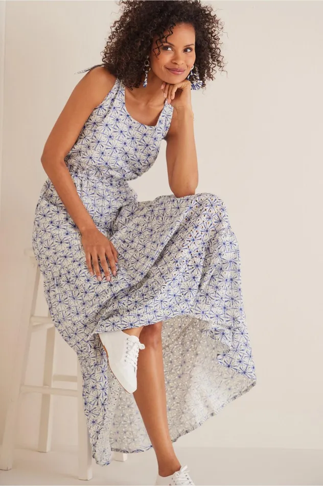 Soft Surroundings Kyoto Dress Bluewhite Women Dresses Soft Surroundings Kyoto Dress Bluewhite Women Dresses