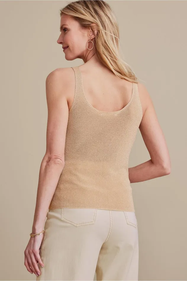 Soft Surroundings Lara Sweater Tank Gold Women Tops Soft Surroundings Lara Sweater Tank Gold Women Tops