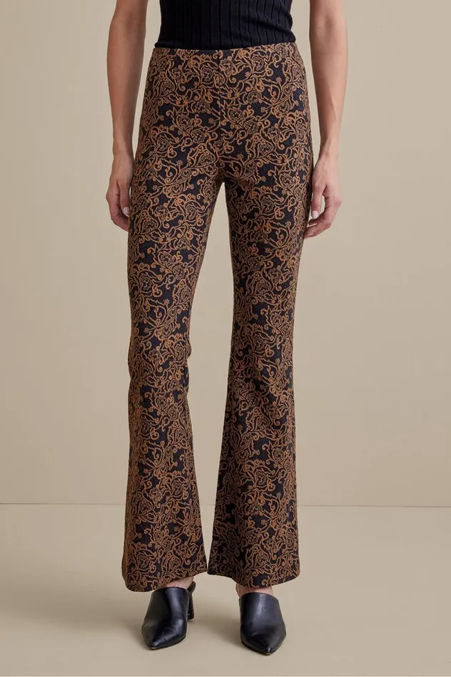 Soft Surroundings Mara Jacquard Pants Blackbrown Women Pants Soft Surroundings Mara Jacquard Pants Blackbrown Women Pants