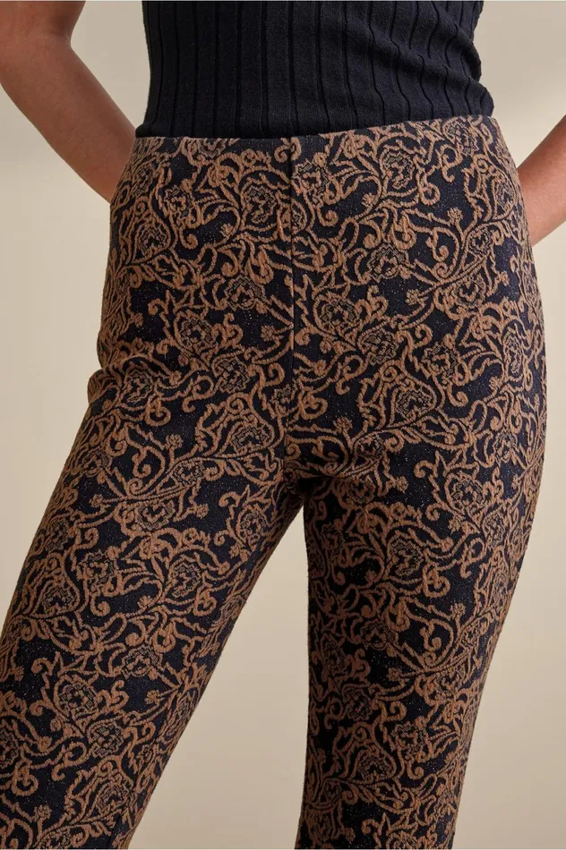 Soft Surroundings Mara Jacquard Pants Blackbrown Women Pants Soft Surroundings Mara Jacquard Pants Blackbrown Women Pants