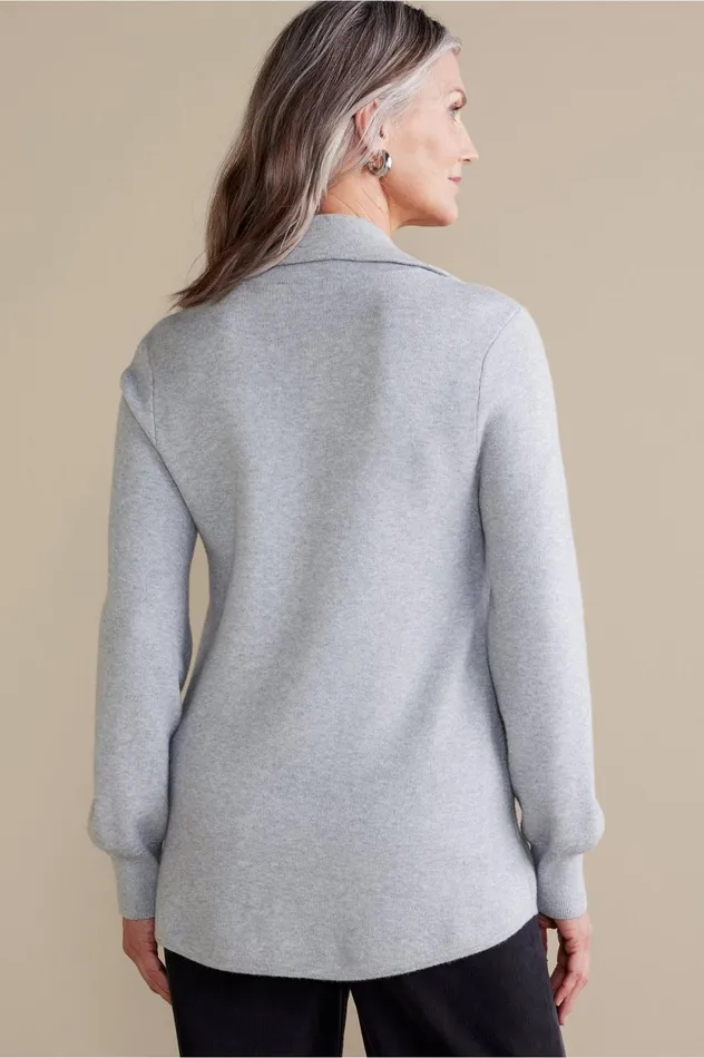 Soft Surroundings Meria Sweater Tunic Medium Grey Heather Women Tops Soft Surroundings Meria Sweater Tunic Medium Grey Heather Women Tops