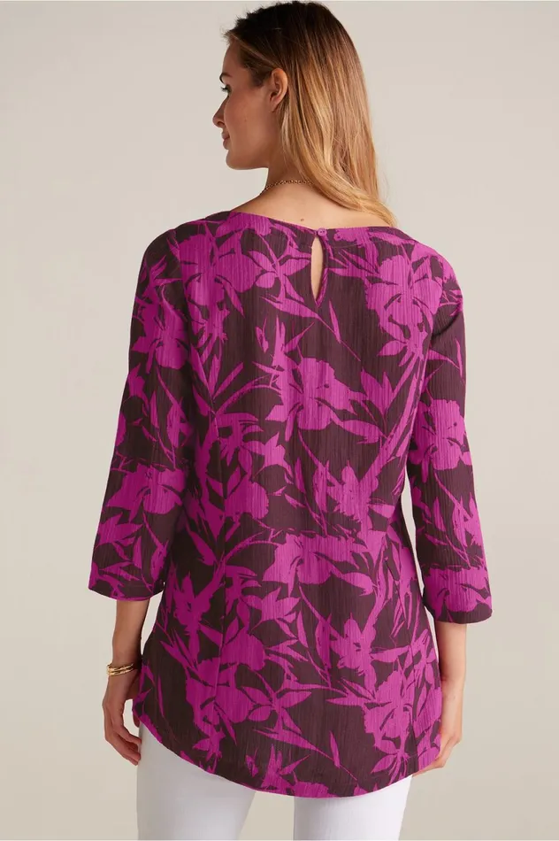 Soft Surroundings Oceo Gauze Tunic Mallard Blue Women Tops Soft Surroundings Oceo Gauze Tunic Mallard Blue Women Tops
