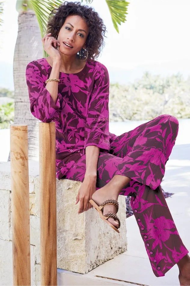 Soft Surroundings Oceo Gauze Tunic Mallard Blue Women Tops Soft Surroundings Oceo Gauze Tunic Mallard Blue Women Tops