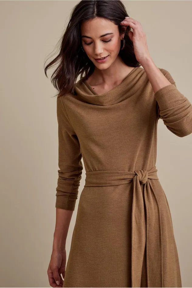 Soft Surroundings Paula Dress Cocoa Brown Women Dresses Soft Surroundings Paula Dress Cocoa Brown Women Dresses