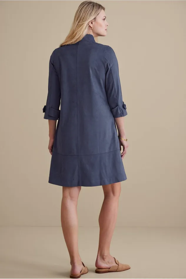 Soft Surroundings Rani Faux Suede Dress Navy Sea Women Dresses Soft Surroundings Rani Faux Suede Dress Navy Sea Women Dresses
