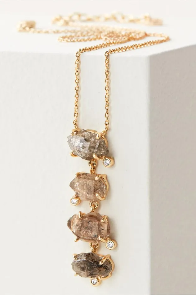 Soft Surroundings Ratana Pendant Necklace Gold Multi Women Jewelry
