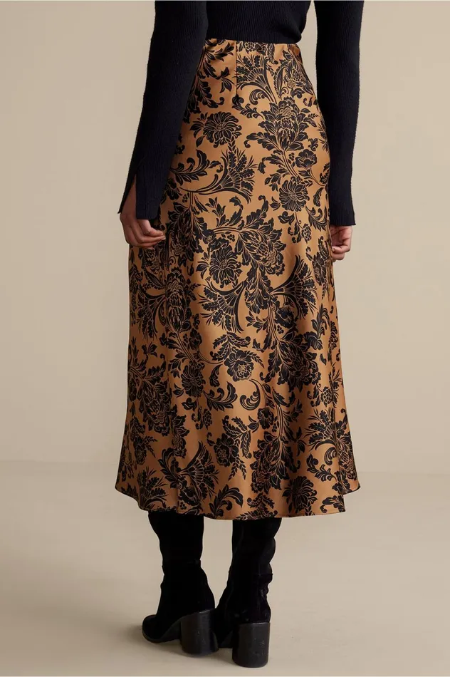 Soft Surroundings Samira Skirt Neutral Floral Women Skirts Soft Surroundings Samira Skirt Neutral Floral Women Skirts