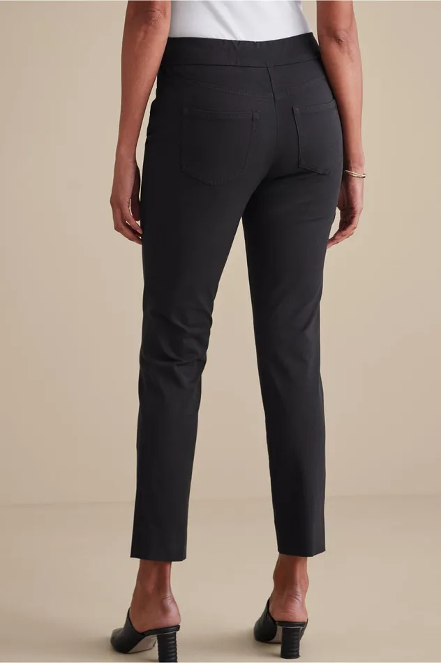 Soft Surroundings Superla Pull On Straight Leg Pants Black Women Pants Soft Surroundings Superla Pull On Straight Leg Pants Black Women Pants
