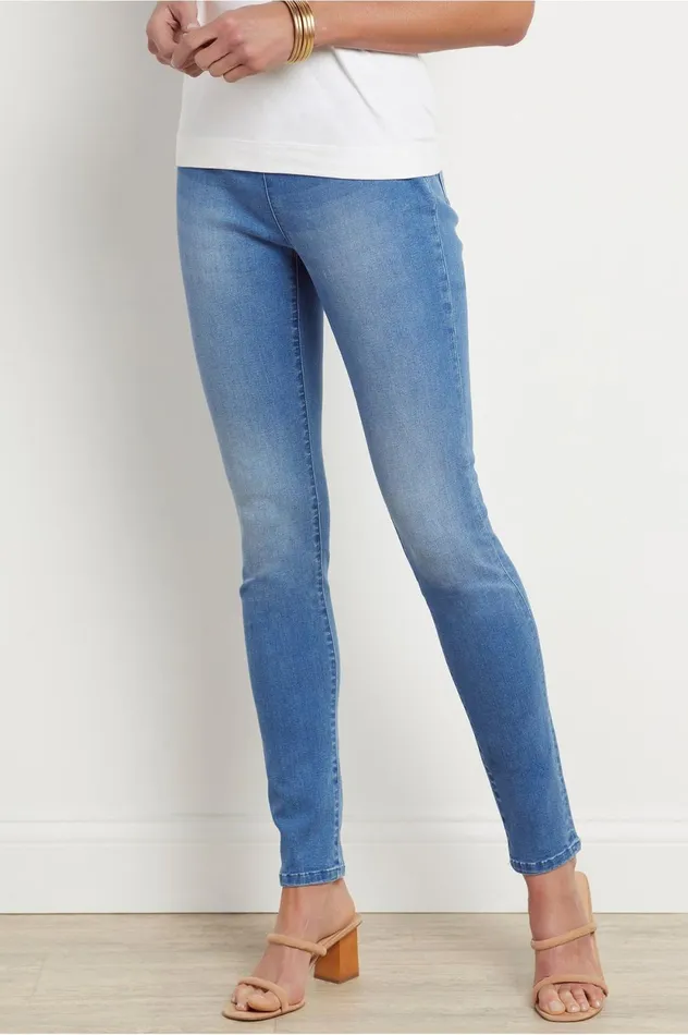 Soft Surroundings Supremely Soft PullOn Skinny Jeans Crawford Wash Women Jeans Soft Surroundings Supremely Soft PullOn Skinny Jeans Crawford Wash Women Jeans