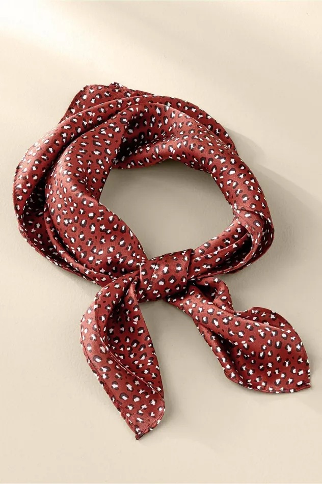Soft Surroundings Sylvia Silk Square Scarf Rust Multi Women Scarves and Wraps Soft Surroundings Sylvia Silk Square Scarf Rust Multi Women Scarves and Wraps