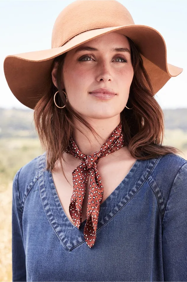Soft Surroundings Sylvia Silk Square Scarf Rust Multi Women Scarves and Wraps Soft Surroundings Sylvia Silk Square Scarf Rust Multi Women Scarves and Wraps