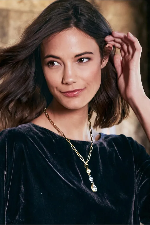 Soft Surroundings Trinity Drop Necklace Gold Women Jewelry Soft Surroundings Trinity Drop Necklace Gold Women Jewelry