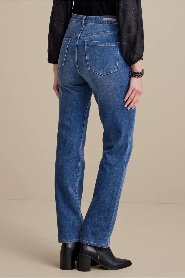 Soft Surroundings Ultimate Denim Straight Leg Jeans Black Women Jeans Soft Surroundings Ultimate Denim Straight Leg Jeans Black Women Jeans