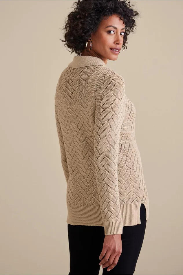 Soft Surroundings Verrana Sweater Beige Women Sweaters and Cardigans Soft Surroundings Verrana Sweater Beige Women Sweaters and Cardigans