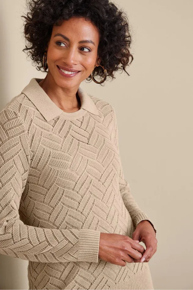 Soft Surroundings Verrana Sweater Beige Women Sweaters and Cardigans Soft Surroundings Verrana Sweater Beige Women Sweaters and Cardigans