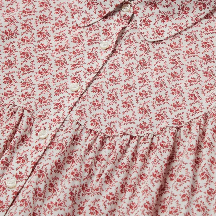 Stetson Blouses Women ShortSleeved Cottage Floral Blouse Red