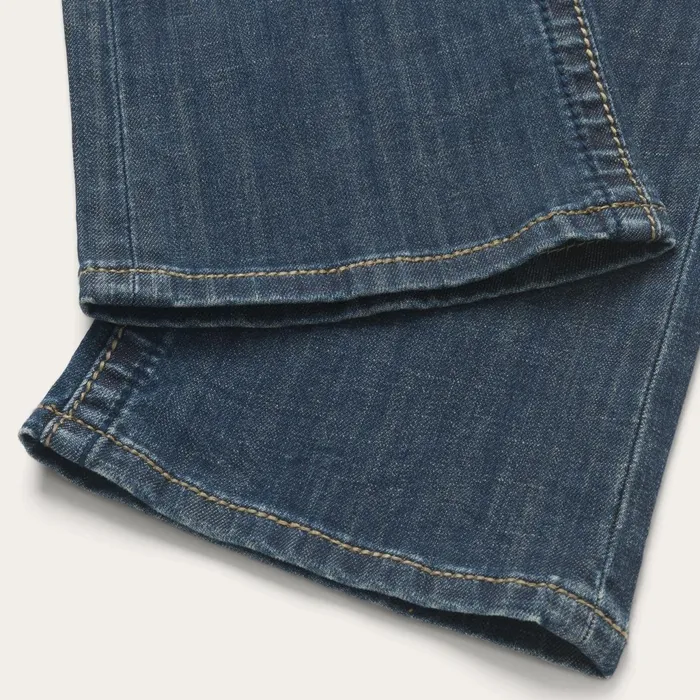 Stetson Denim Women 818 Bootcut Jean With quotSquot Back Pocket Blue