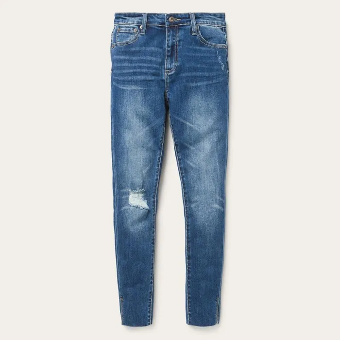 Stetson Denim Women 902 High Waist Slim Fit Jean Blue