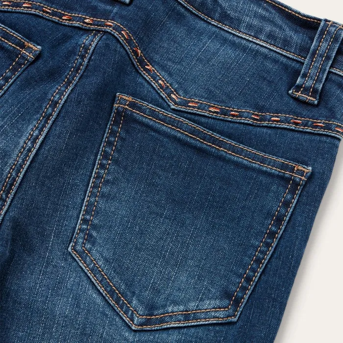 Stetson Denim Women 921 High Rise Flare Jeans Blue