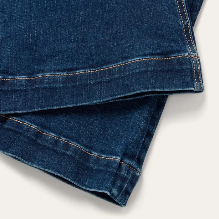 Stetson Denim Women 921 High Rise Flare Jeans Blue