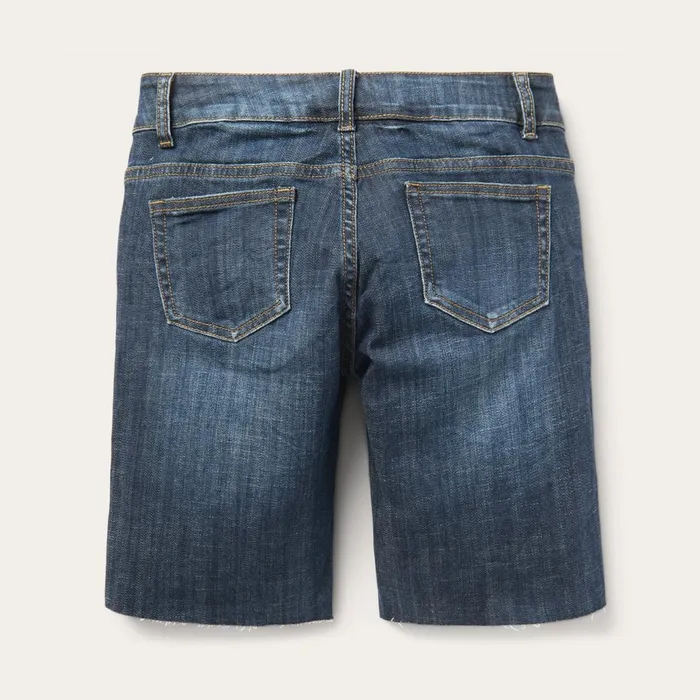 Stetson Denim Women Dark Wash Denim Shorts Blue